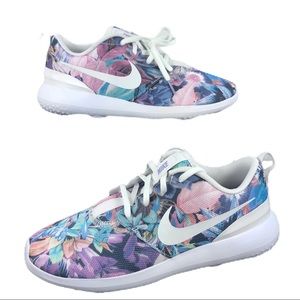 🆕 Nike Roshe G Purple Multi-Floral Golf Shoes